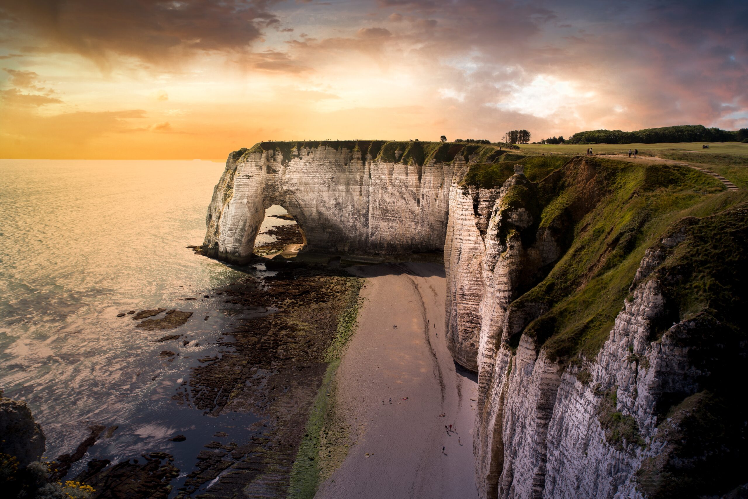 The cliffs of Etratat in france